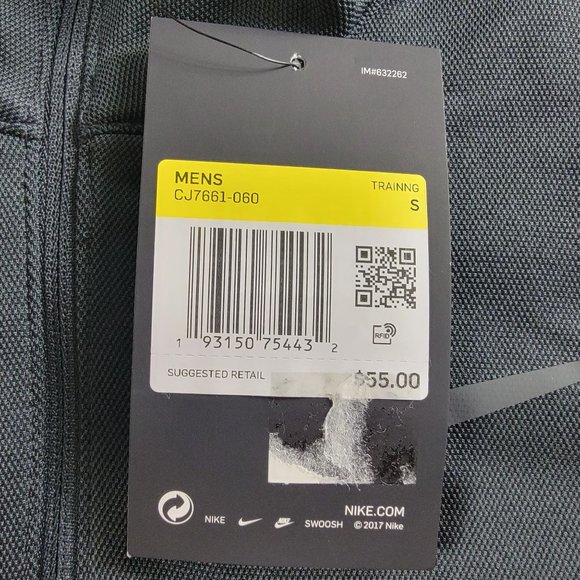 Nike Mens Small Black 1/4 Zip Pullover Long Sleeve Casual Outdoors Training - Picture 5 of 9